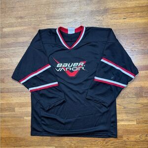 Bauer Vapor Black and Red Hockey Jersey
